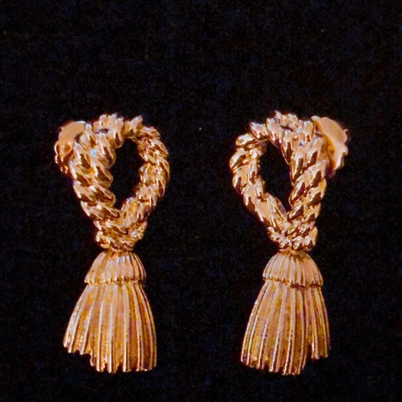 Vintage | Jewelry | Vintage Avon Curtain Ropes Vintage Earrings 98s ...